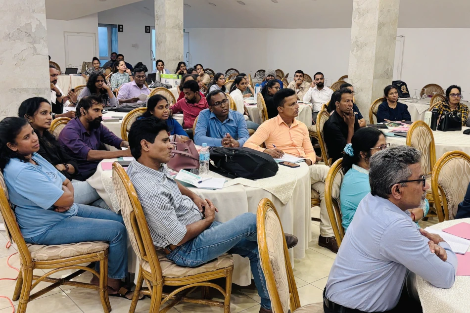 Participants at the BRIGHT enumerator training.